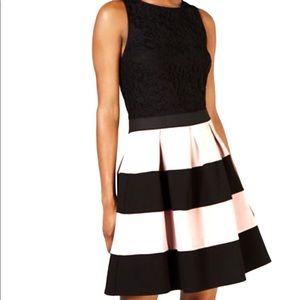 Speechless Juniors Colorblocked Fit&Flare dress